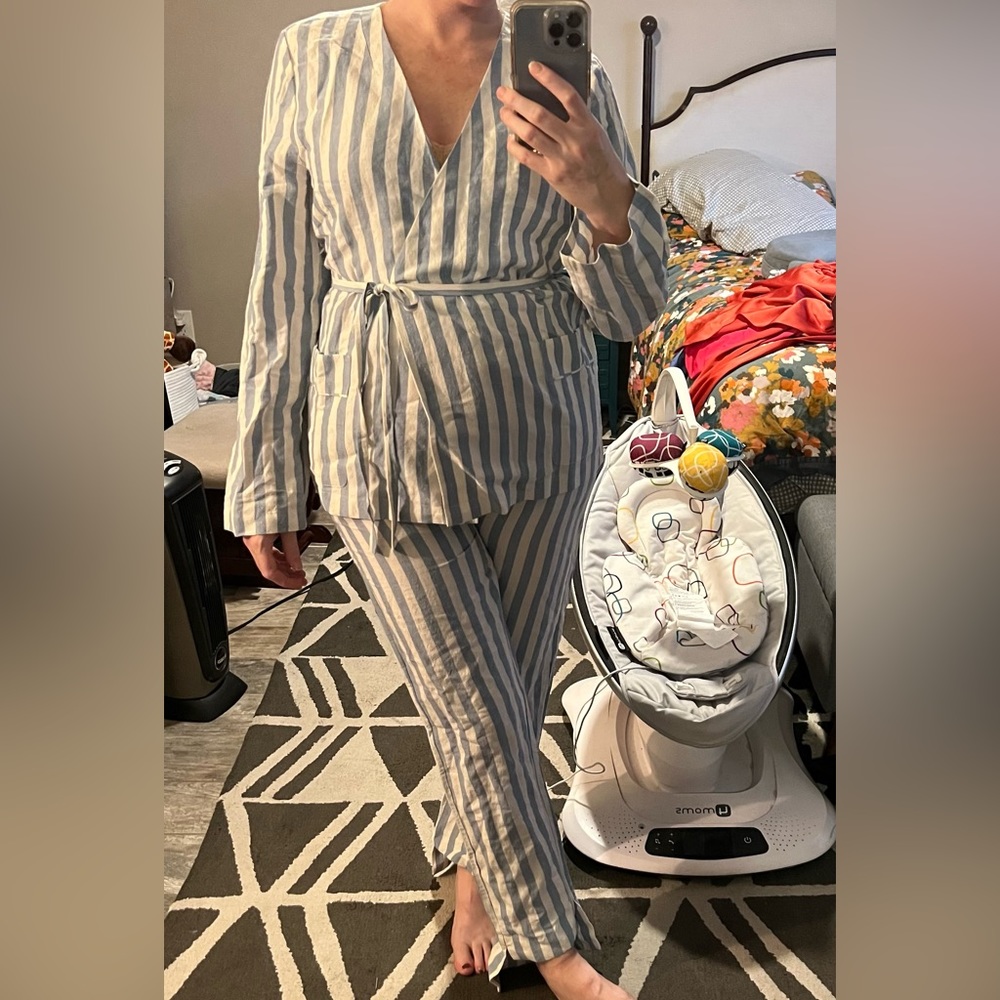 Linen pantsuit set